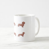 Braune Dackel Kaffeetasse (VorderseiteRechts)