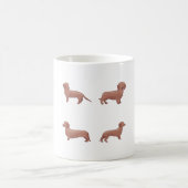 Braune Dackel Kaffeetasse (Mittel)