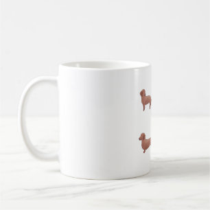 Braune Dackel Kaffeetasse