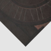 Braune Dampfuhren und Zahnräder Seidenpapier (Detail)