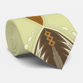 Braune Deco Krawatte (Gerollt)