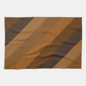 Braune Diagonalstreifen Geschirrtuch (Horizontal)