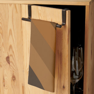 Braune Diagonalstreifen Geschirrtuch