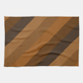Braune Diagonalstreifen Geschirrtuch (Horizontal)