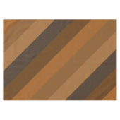 Braune Diagonalstreifen Tischdecke (Vorderseite (Horizontal))