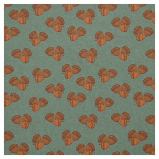 Braune Eicheln Prim Stoff (Muster)