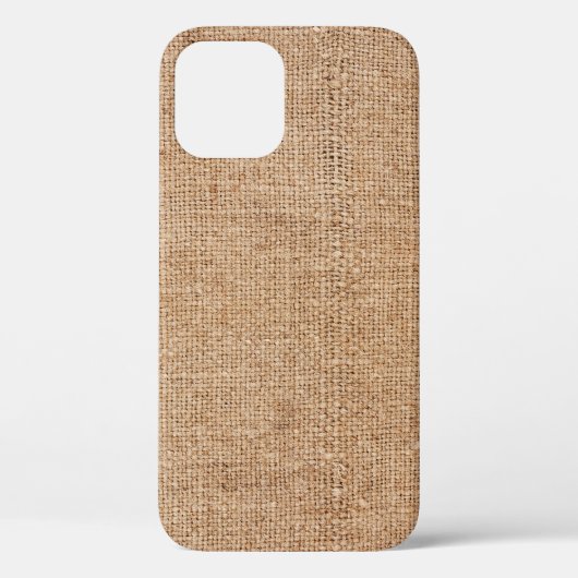 Braune Einbruchtextur, rustikales Sacktuch. Case-Mate iPhone Hülle (Rückseite)