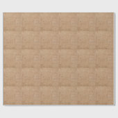 Braune Einbruchtextur, rustikales Sacktuch. Geschenkpapier (Flach)