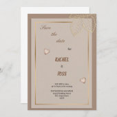 braune Einladung (Vorne/Hinten)