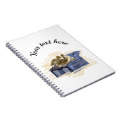 Braune Enten auf dem Dach Notizblock (Rechte Seite)