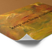 braune Erde Poster (Ecke)