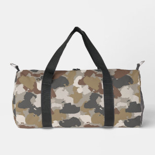Braune Erdtöne Militärtarnung Duffle Bag