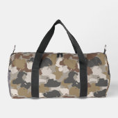 Braune Erdtöne Militärtarnung Duffle Bag (Rückseite)