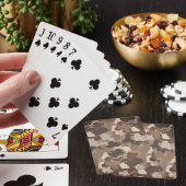 Braune Erdtöne Militärtarnung Spielkarten (In Situ)