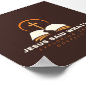 Braune Espel fokussiert Poster (Ecke)