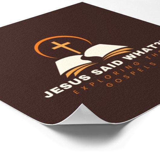 Braune Espel fokussiert Poster (Ecke)