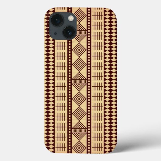 Braune ethnische Struktur Case-Mate iPhone Hülle (Rückseite)