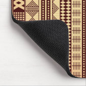 Braune ethnische Textur Mousepad (Ecke)