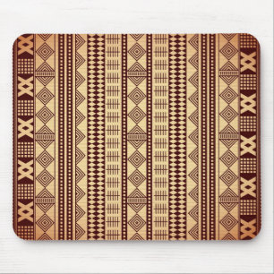 Braune ethnische Textur Mousepad