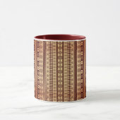 Braune ethnische Textur Tasse (Zentrum)