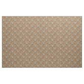 Braune Eule illustriertes Waldmuster Stoff (Fat Quarter (45,7 x 55,9 cm))
