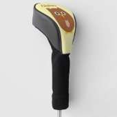 Braune Eulen-Design Golf Headcover (angewinkelt)