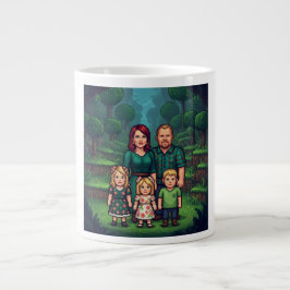 Braune Familien-Kaffeetasse  Jumbo-Tasse