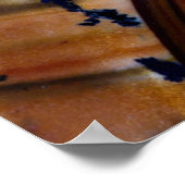 Braune Farbe Deschutes Jasper Poster (Ecke)