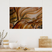 Braune Farbe Deschutes Jasper Poster (Küche)