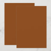 Braune Farbe Einladung (Vorne/Hinten)