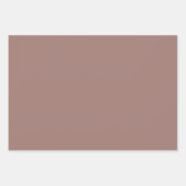 Braune Farbe Geschenkpapier Set (Vorderseite 3)