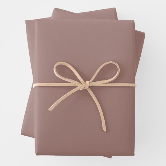 Braune Farbe Geschenkpapier Set (Beispiel)