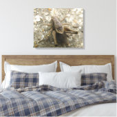 Braune Feldgitter-Canvas drucken Leinwanddruck (Insitu (Schlafzimmer))
