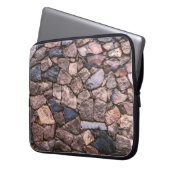 Braune Felswand Laptopschutzhülle (Vorderseite Links)