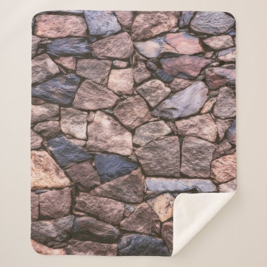 Braune Felswand Sherpadecke (Vorderseite)