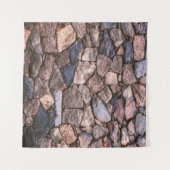 Braune Felswand Wandteppich (Vorderseite (Horizontal))
