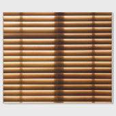Braune Fensterjalousien Geschenkpapier (Flach)