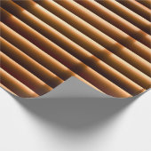 Braune Fensterjalousien Geschenkpapier (Ecke)