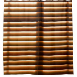Braune Fensterläden Duschvorhang