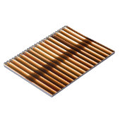 Braune Fensterläden Notizblock (Linke Seite)