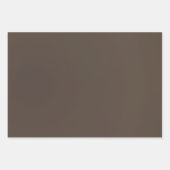 Braune, feste, neutrale Gradienten Geschenkpapier Set (Vorderseite 3)