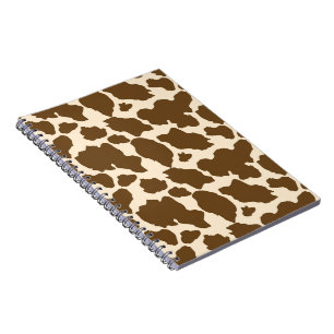 Braune Flecken Kuh Druck Bauernhof Tiere Elegant Notizblock