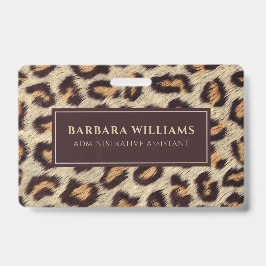 Braune Flecken Leopardenmuster Imitate Pelzstruktu Ausweis