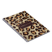 Braune Flecken Leopardenmuster Notizblock (Rechte Seite)
