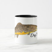 Braune Forelle Trockenfischen Tasse (Zentrum)