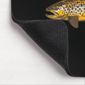 Braune Forellen Fischen Fischen im Freien und Natu Mousepad (Ecke)