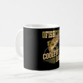 Braune Forellen Fischerei Fischfang Papa Angeln Kaffeetasse (Vorderseite Links)