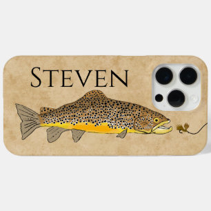 Braune Forellen Fliegenfischen mit individuellem N Case-Mate iPhone Hülle