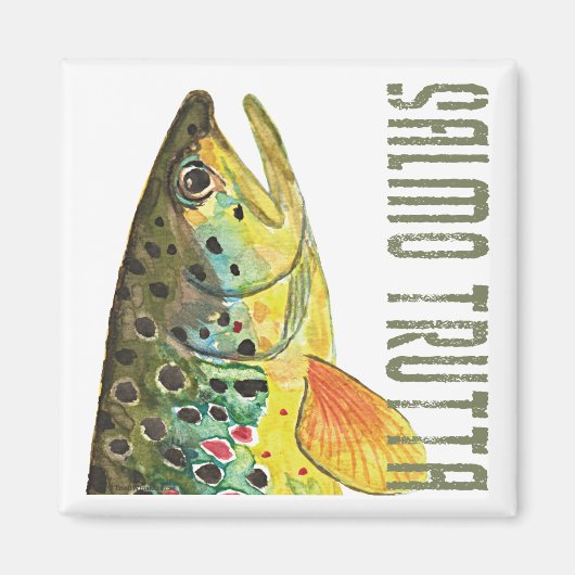 Braune Forellen-Ichthyologie, Fischerei, Fischfang Magnet (Vorne)