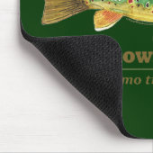 Braune Forellen-Ichthyologie Mousepad (Ecke)